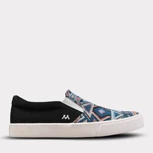 NEW MYKOS women's piper slip-on shoe in black/multi